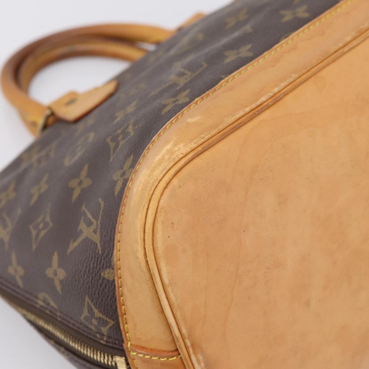 LOUIS VUITTON Monogram Alma Hand Bag M51130 LV Auth BA14847