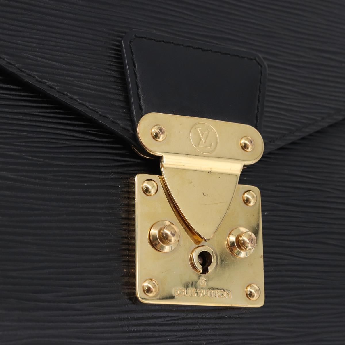 LOUIS VUITTON Epi Concorde Hand Bag Black M52132 LV Auth BA14848