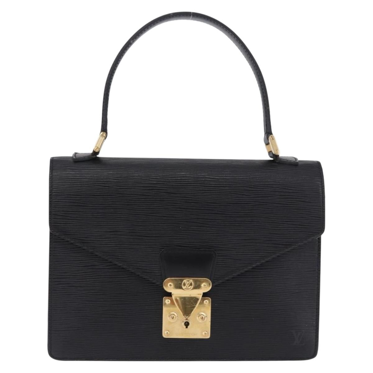 LOUIS VUITTON Epi Concorde Hand Bag Black M52132 LV Auth BA14848