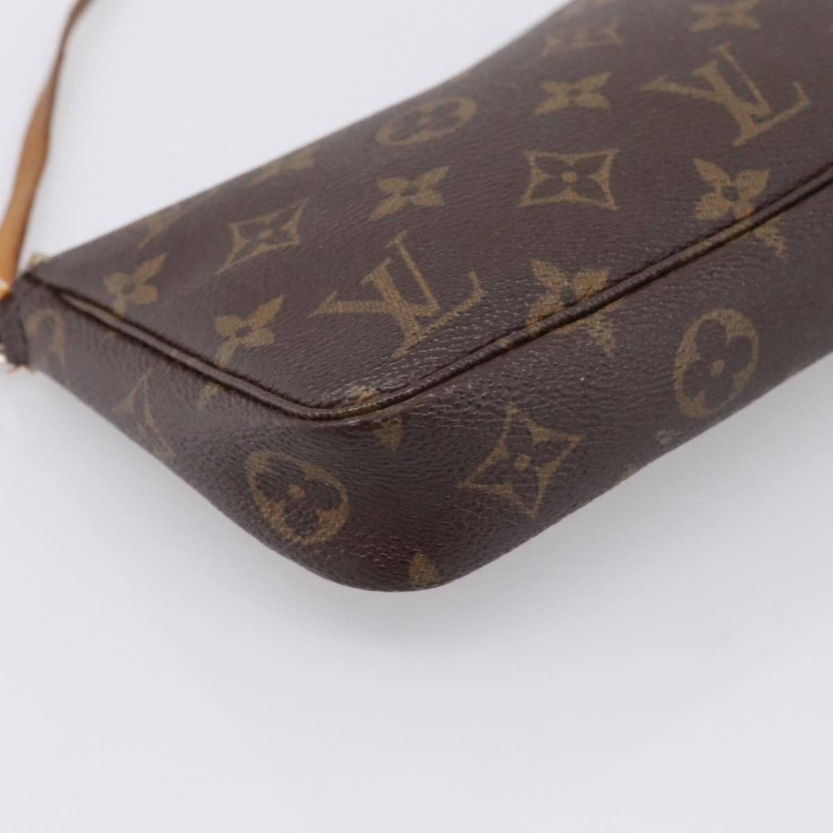 LOUIS VUITTON Monogram Pochette Accessoires Pouch M51980 LV Auth BA14849