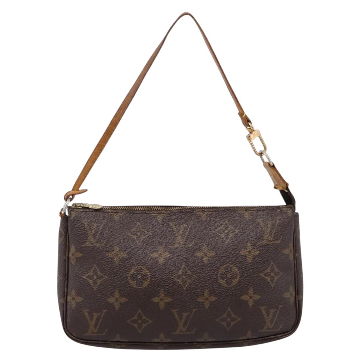 LOUIS VUITTON Monogram Pochette Accessoires Pouch M51980 LV Auth BA14849