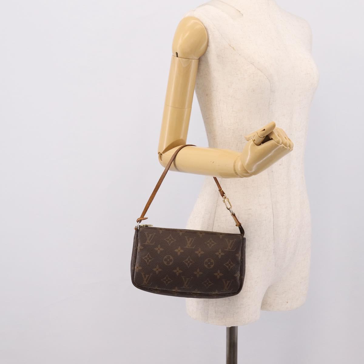 LOUIS VUITTON Monogram Pochette Accessoires Pouch M51980 LV Auth BA14849