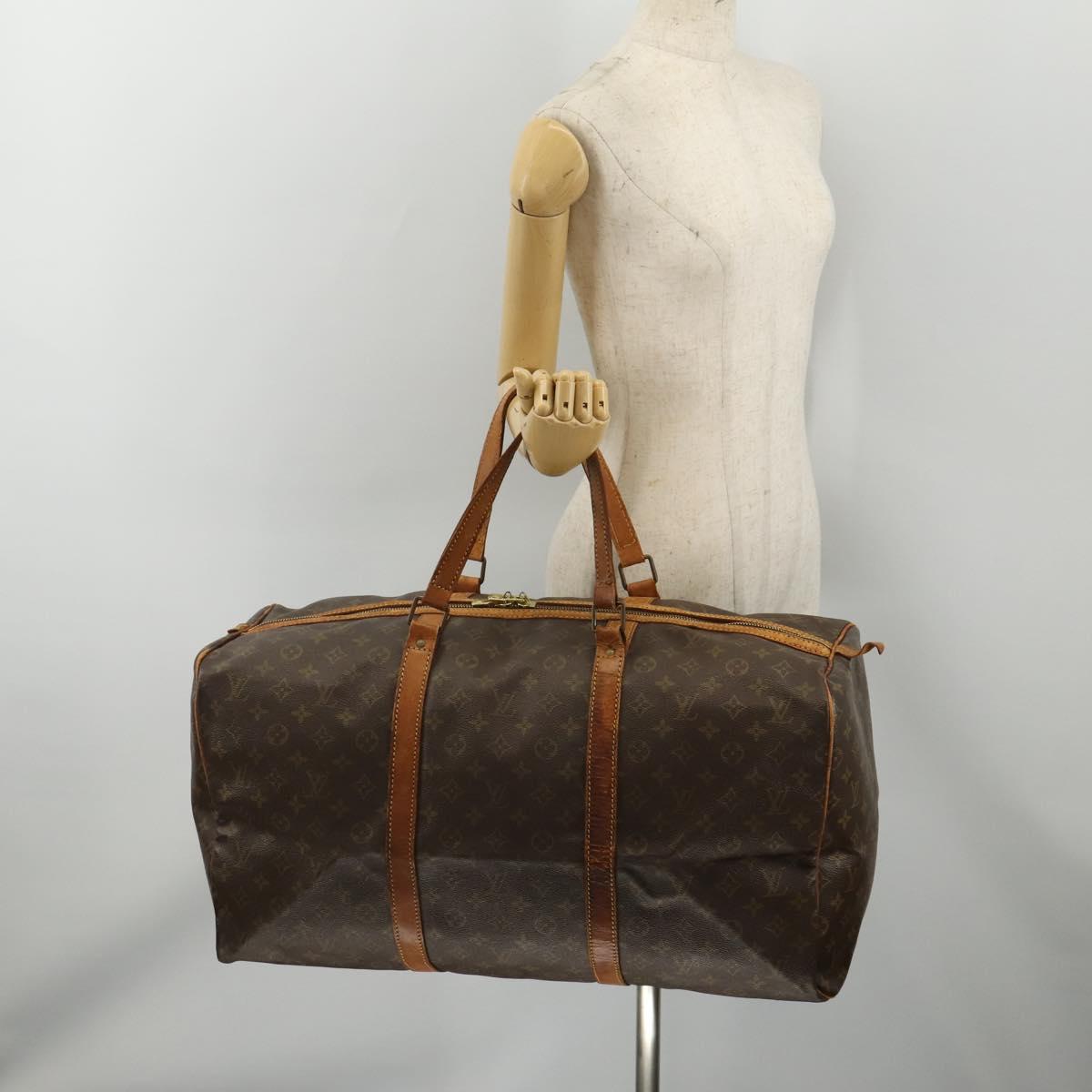 LOUIS VUITTON Monogram Sac Souple 55 Boston Bag M41622 LV Auth BA14852
