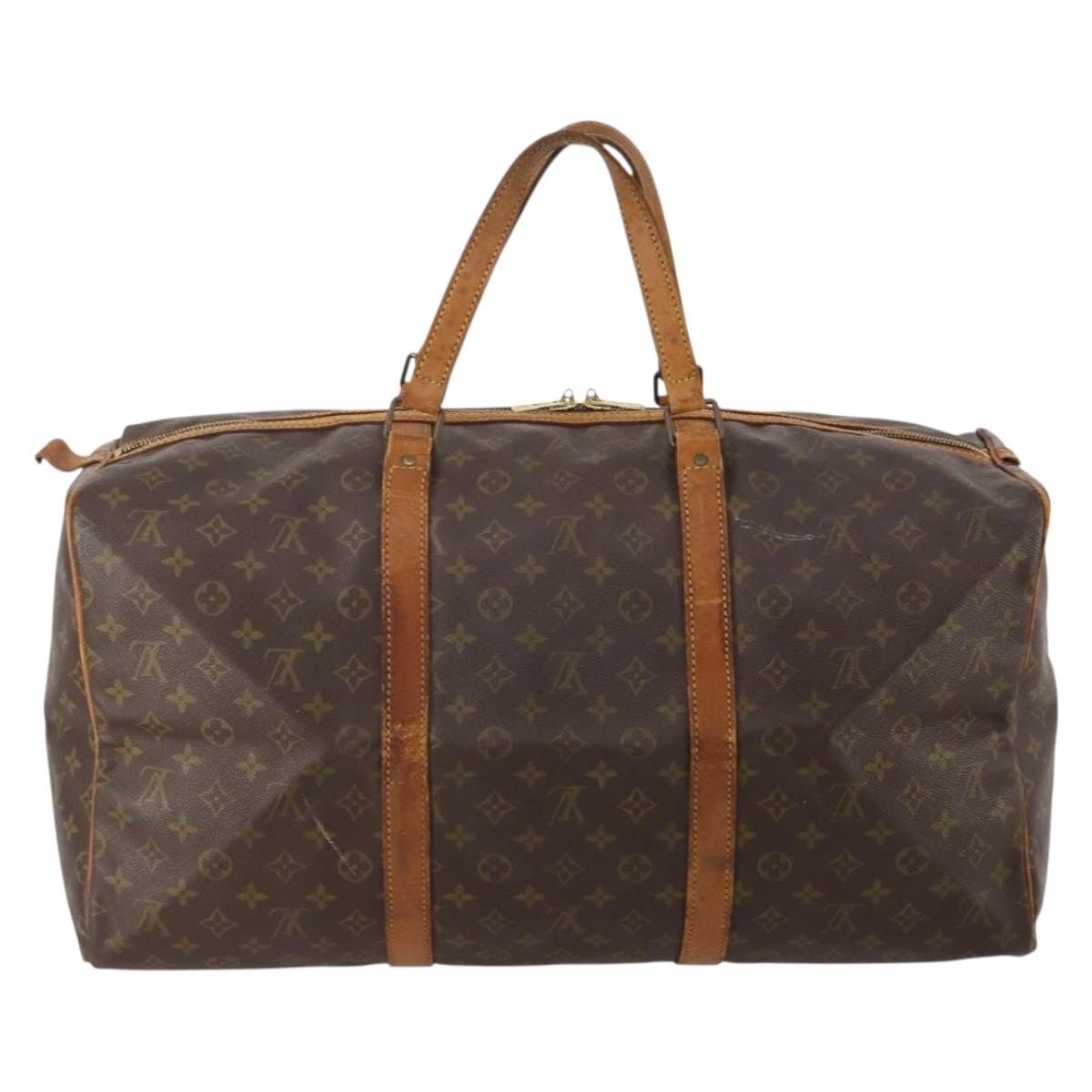 LOUIS VUITTON Monogram Sac Souple 55 Boston Bag M41622 LV Auth BA14852