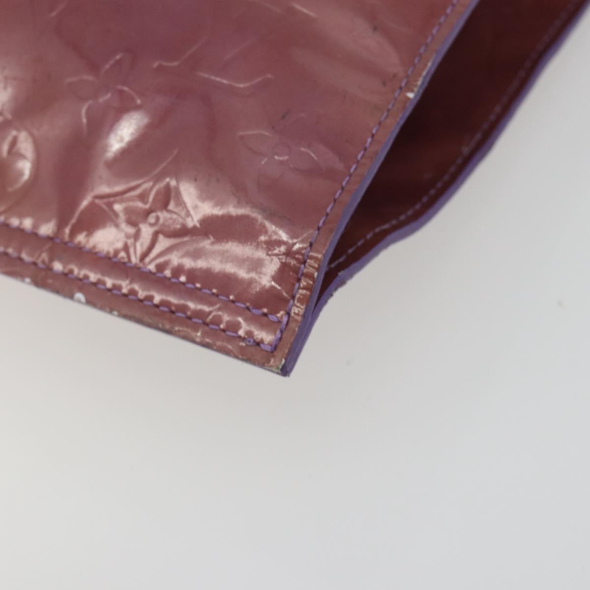 LOUIS VUITTON Monogram Vernis Stanton Hand Bag Viole M91079 LV Auth BA14859