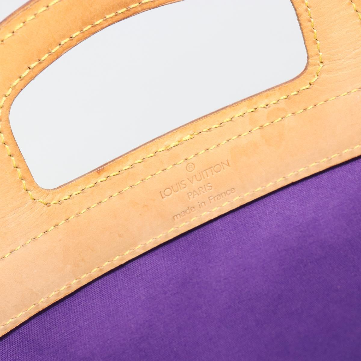 LOUIS VUITTON Monogram Vernis Stanton Hand Bag Viole M91079 LV Auth BA14859