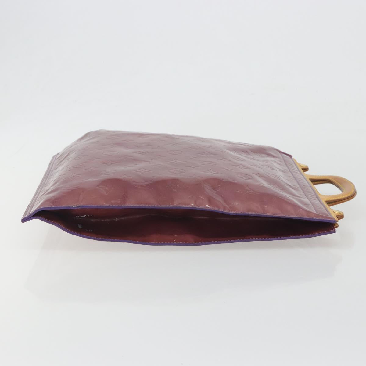 LOUIS VUITTON Monogram Vernis Stanton Hand Bag Viole M91079 LV Auth BA14859