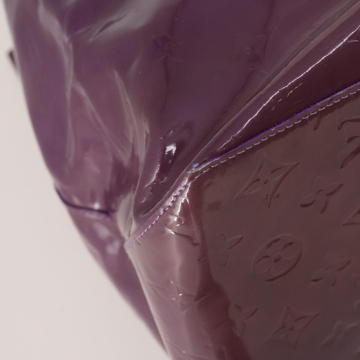 LOUIS VUITTON Monogram Vernis Reade GM Tote Bag Purple M91085 LV Auth BA14860