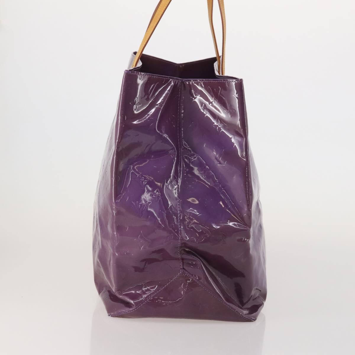LOUIS VUITTON Monogram Vernis Reade GM Tote Bag Purple M91085 LV Auth BA14860