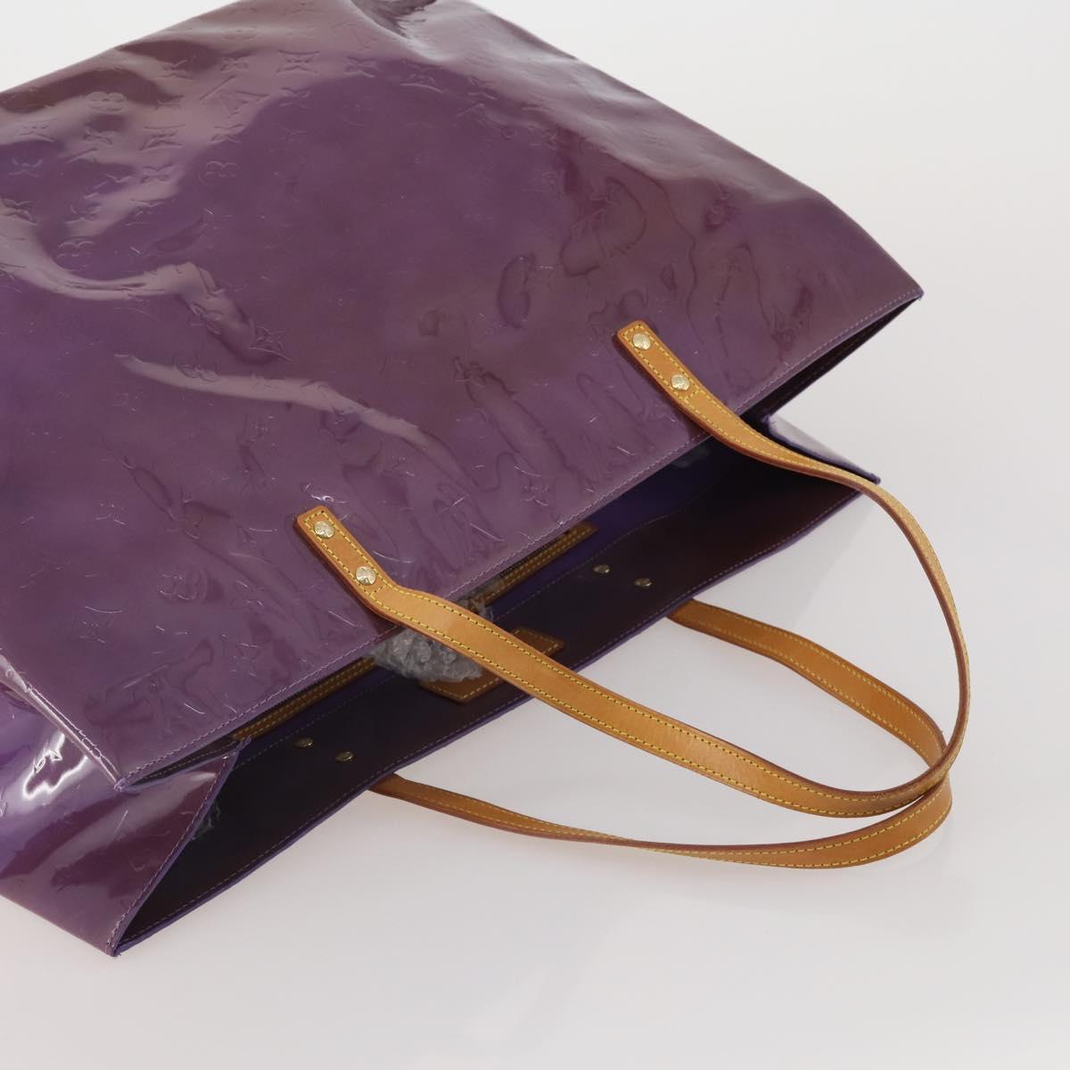 LOUIS VUITTON Monogram Vernis Reade GM Tote Bag Purple M91085 LV Auth BA14860