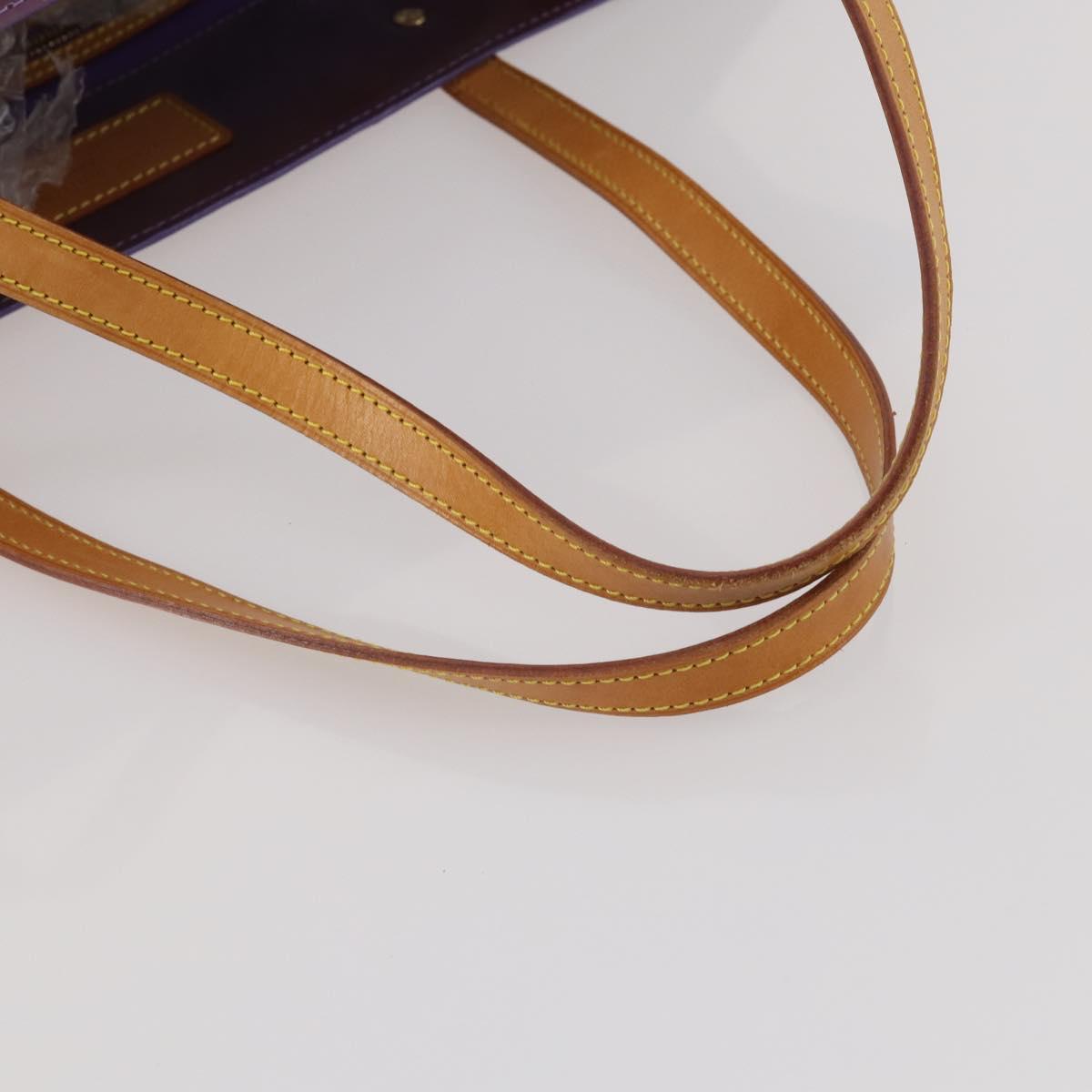 LOUIS VUITTON Monogram Vernis Reade GM Tote Bag Purple M91085 LV Auth BA14860