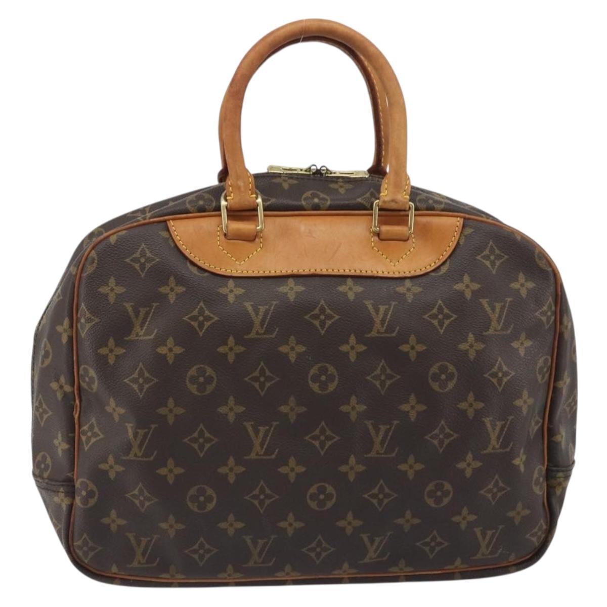 LOUIS VUITTON Monogram Deauville Hand Bag M47270 LV Auth BA14861