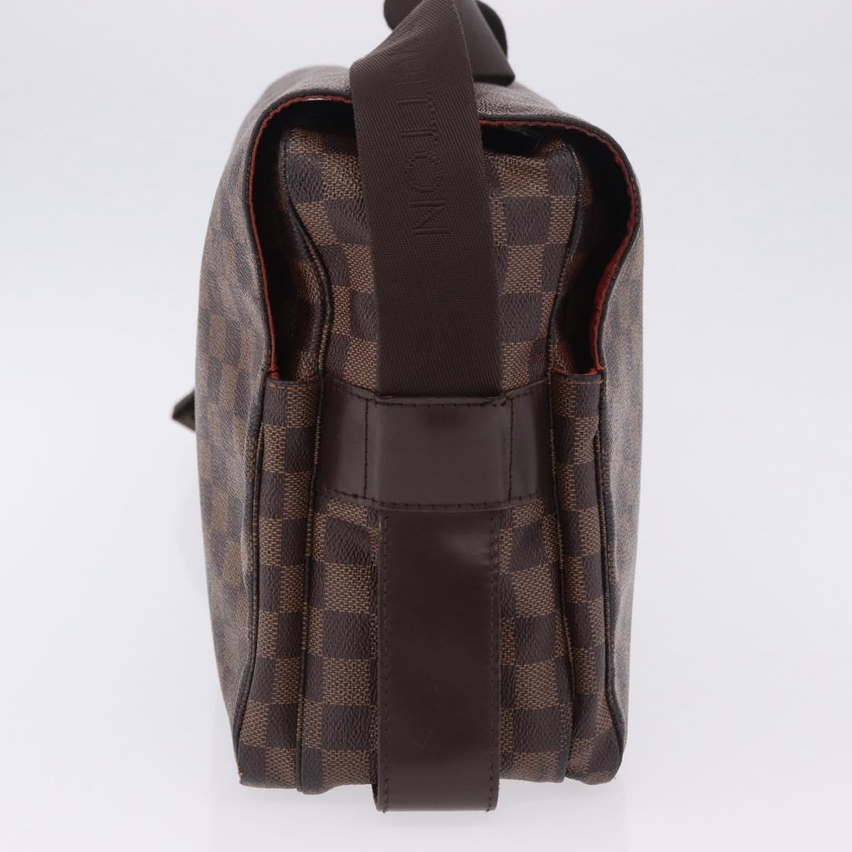 LOUIS VUITTON Damier Ebene Naviglio Shoulder Bag N45255 LV Auth BA14865