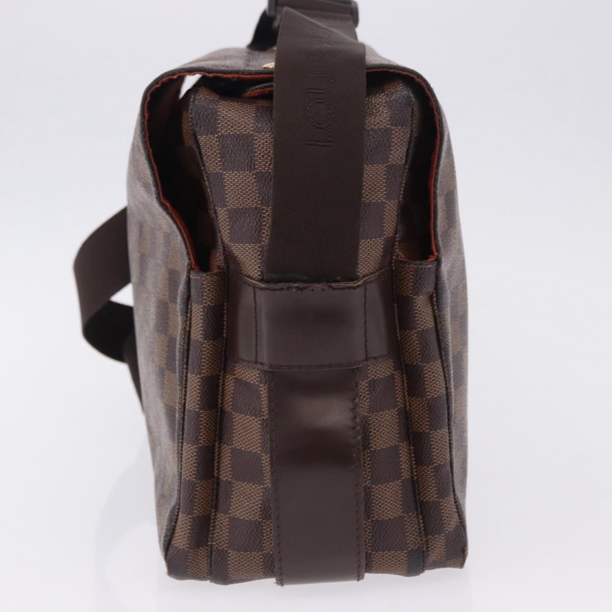 LOUIS VUITTON Damier Ebene Naviglio Shoulder Bag N45255 LV Auth BA14865