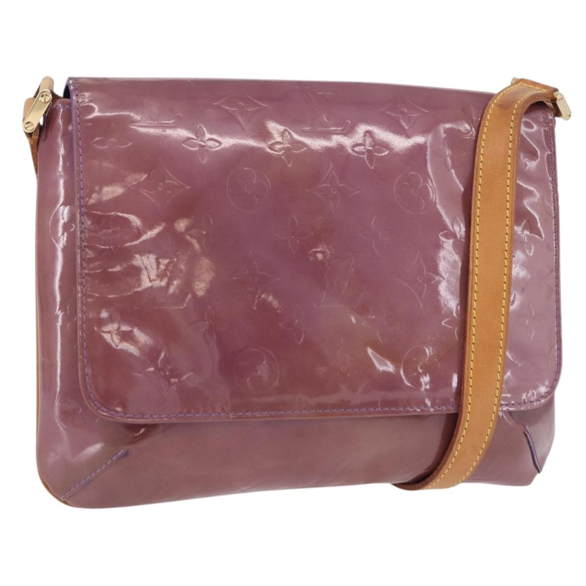 LOUIS VUITTON Monogram Vernis Thompson Street Bag Purple M91095 LV Auth BA14866