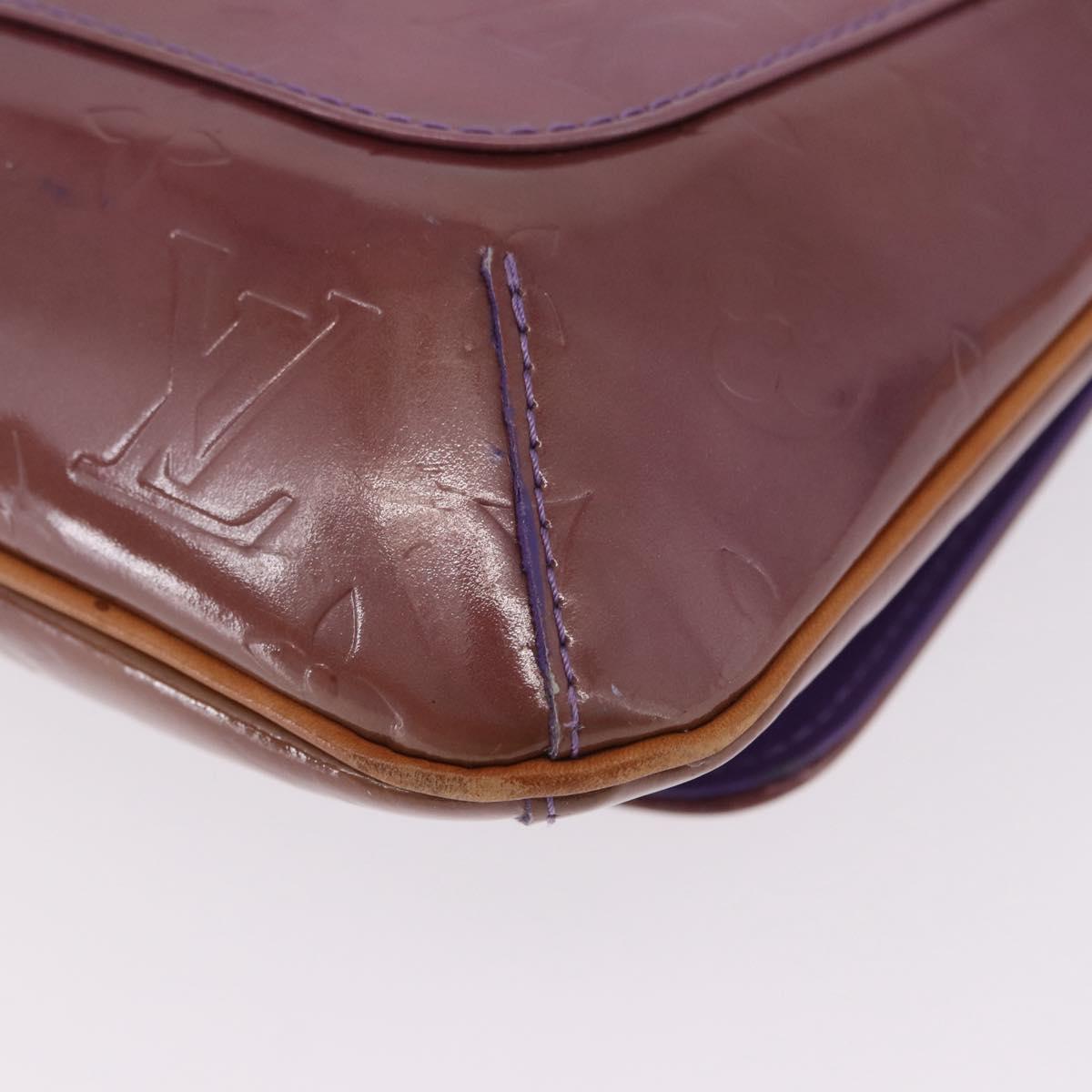 LOUIS VUITTON Monogram Vernis Thompson Street Bag Purple M91095 LV Auth BA14866