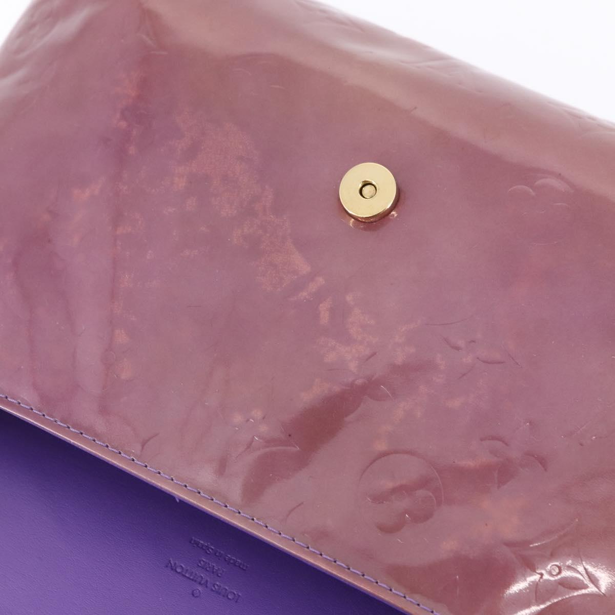 LOUIS VUITTON Monogram Vernis Thompson Street Bag Purple M91095 LV Auth BA14866