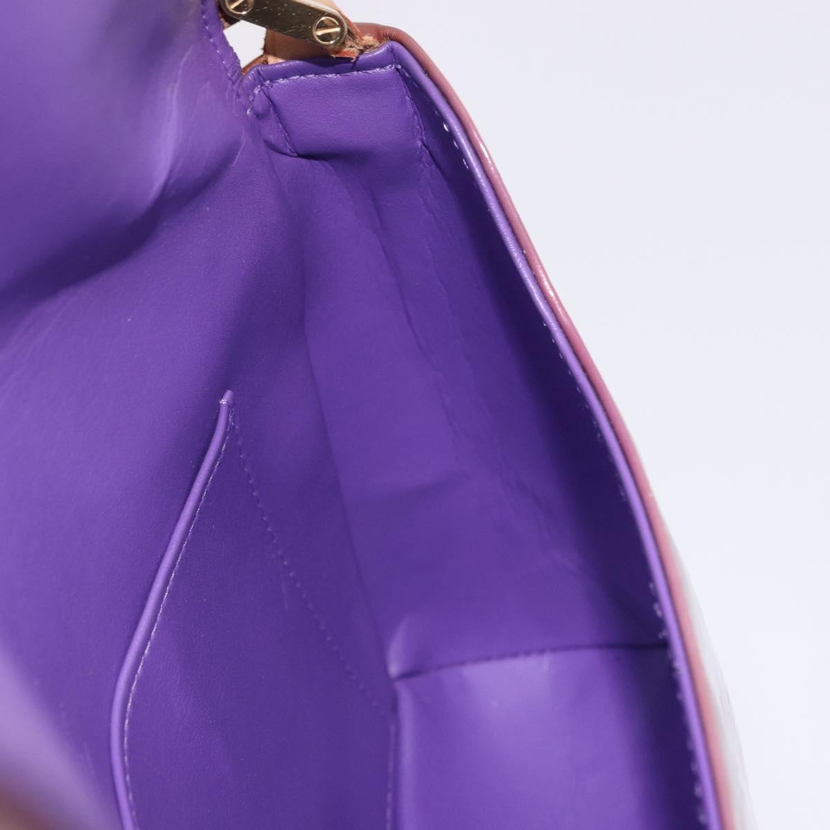 LOUIS VUITTON Monogram Vernis Thompson Street Bag Purple M91095 LV Auth BA14866