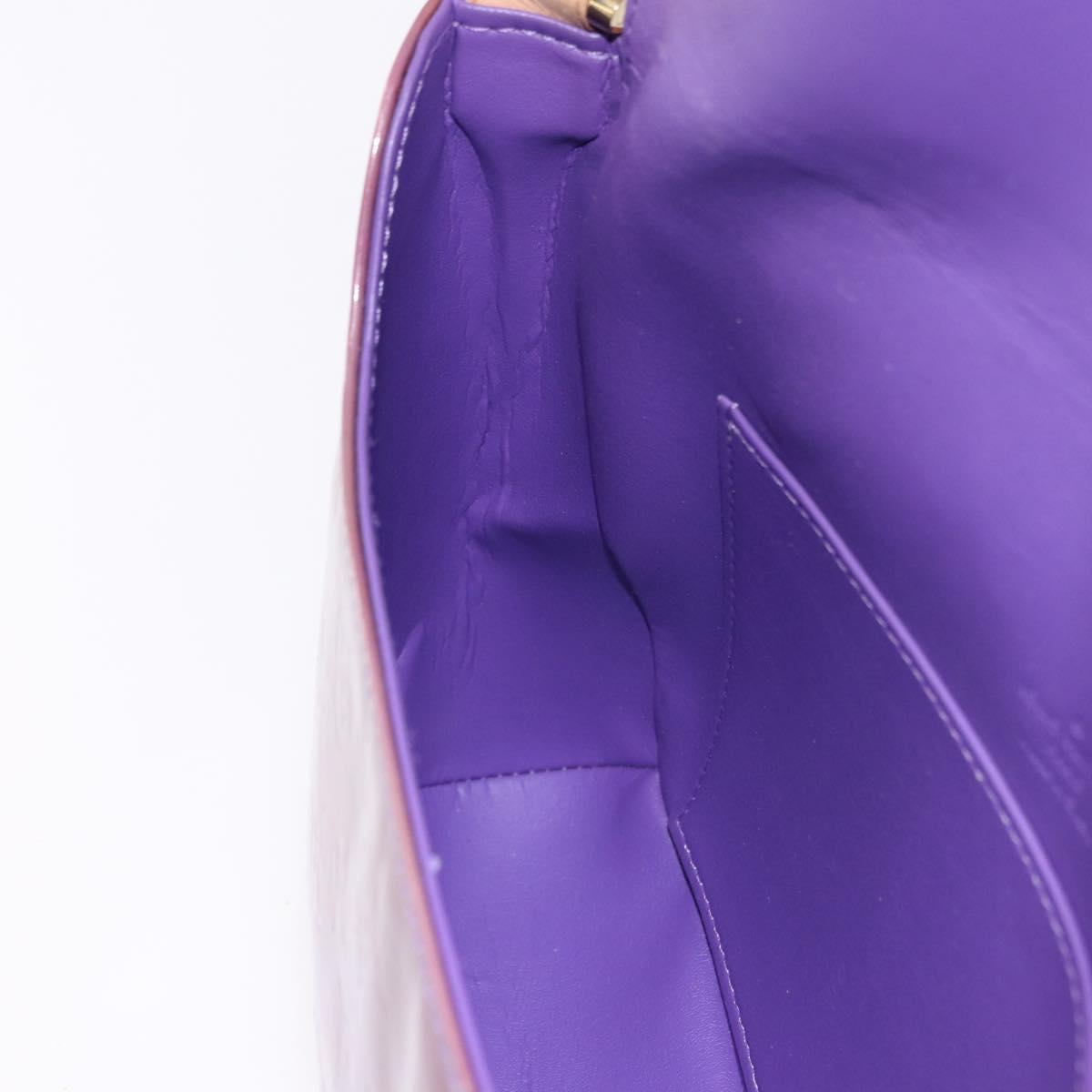 LOUIS VUITTON Monogram Vernis Thompson Street Bag Purple M91095 LV Auth BA14866