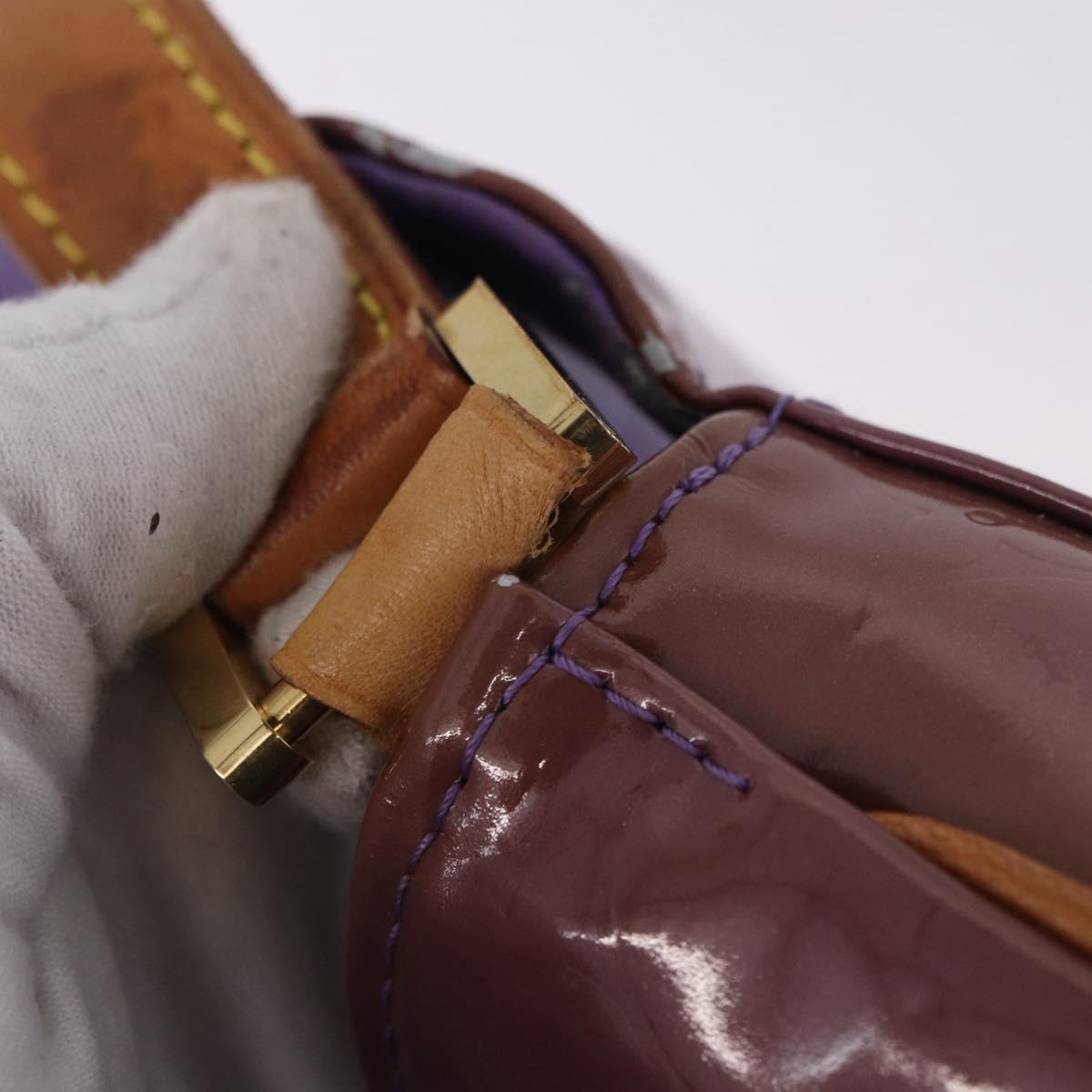 LOUIS VUITTON Monogram Vernis Thompson Street Bag Purple M91095 LV Auth BA14866