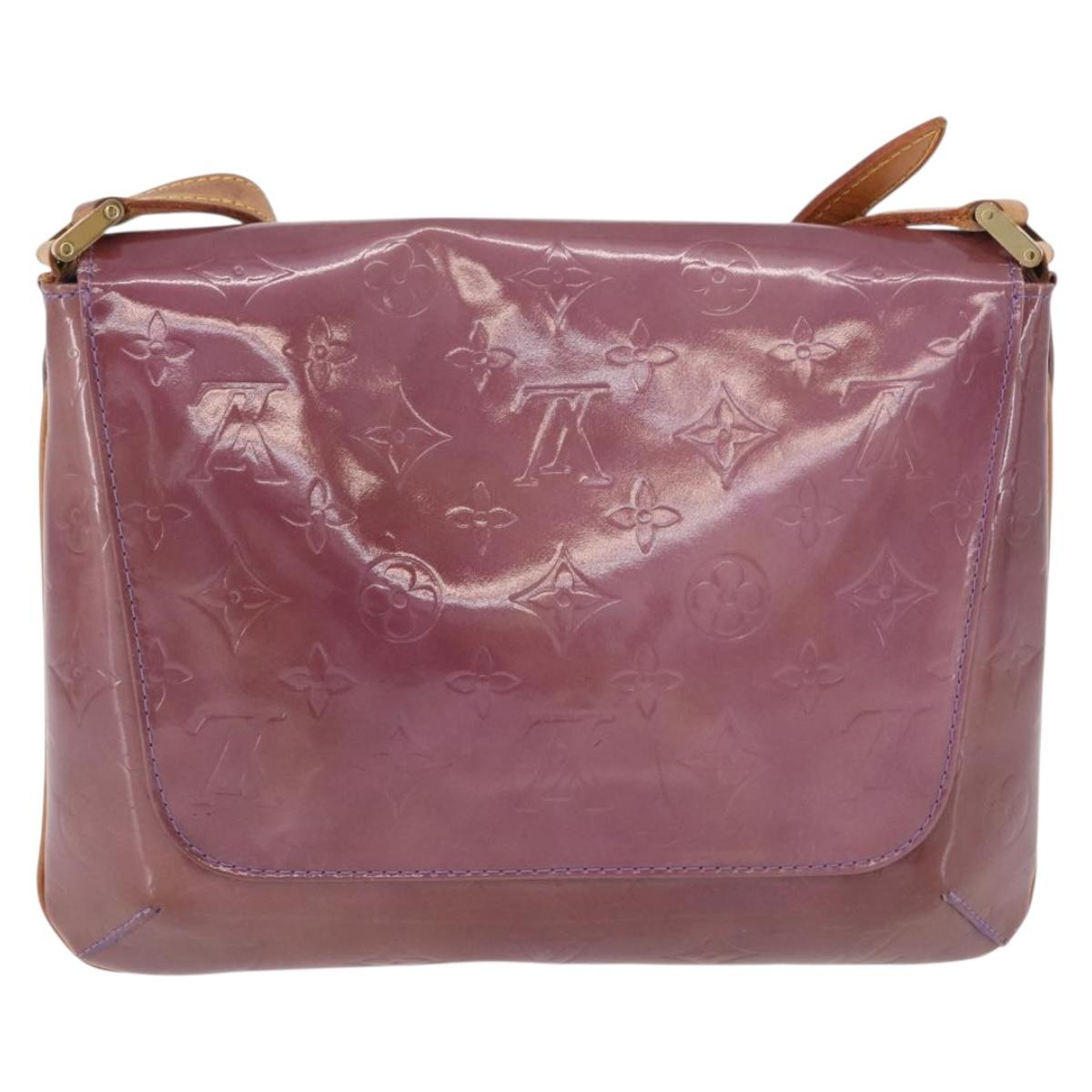 LOUIS VUITTON Monogram Vernis Thompson Street Bag Purple M91095 LV Auth BA14866