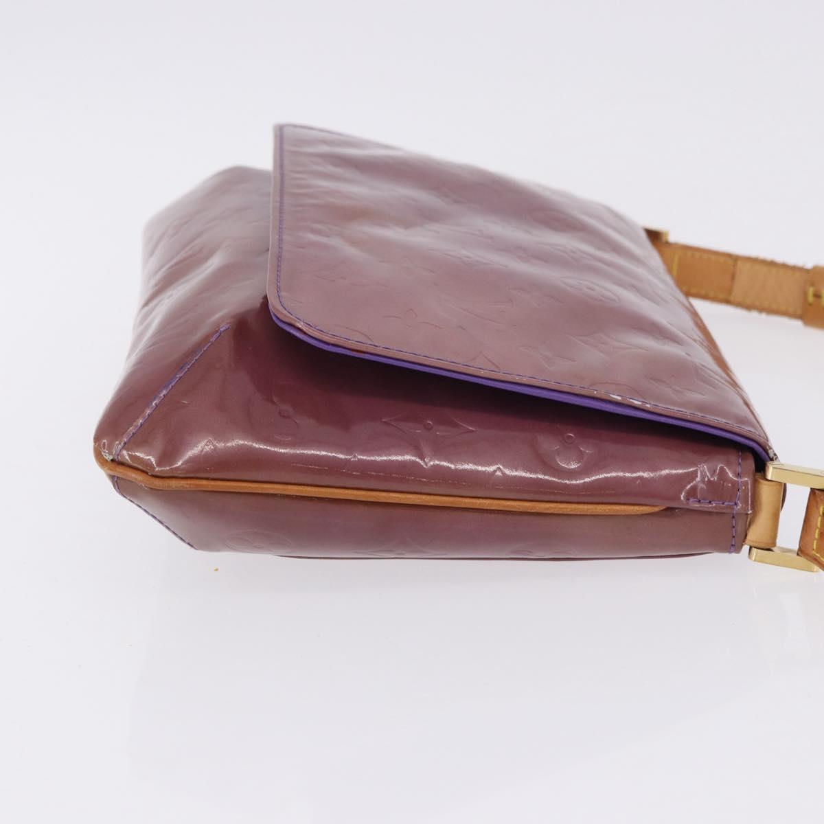 LOUIS VUITTON Monogram Vernis Thompson Street Bag Purple M91095 LV Auth BA14866