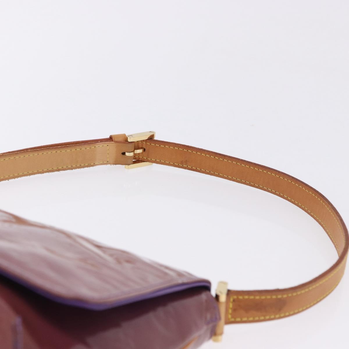 LOUIS VUITTON Monogram Vernis Thompson Street Bag Purple M91095 LV Auth BA14866