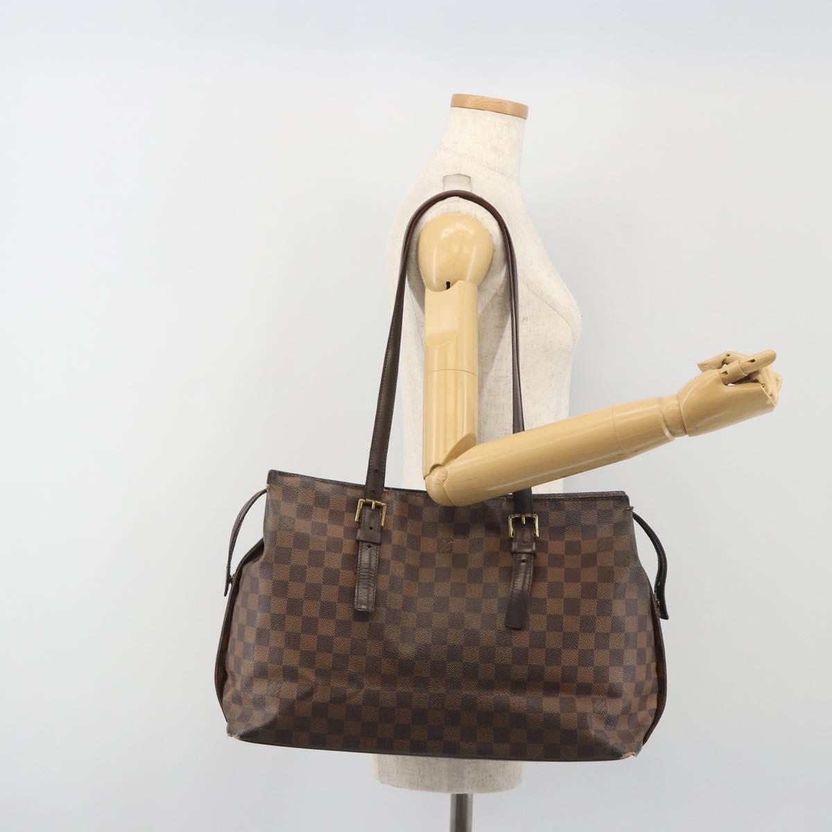 LOUIS VUITTON Damier Ebene Chelsea Tote Bag N51119 LV Auth BA14867