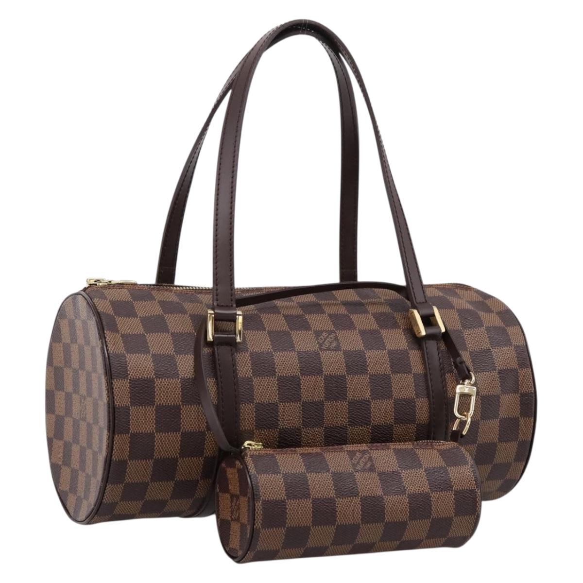 LOUIS VUITTON Damier Ebene Papillon 30 Hand Bag N51303 LV Auth BA14868V