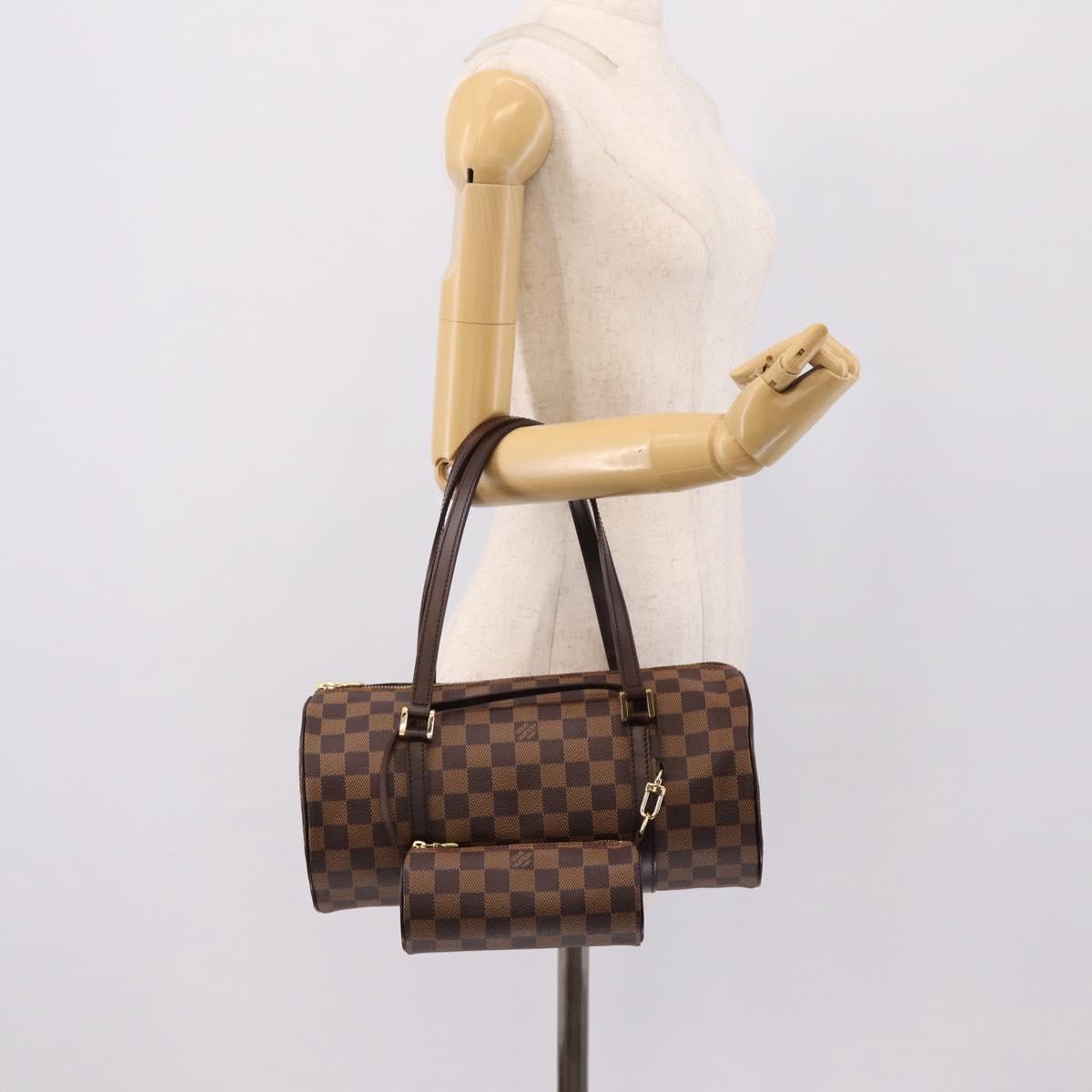 LOUIS VUITTON Damier Ebene Papillon 30 Hand Bag N51303 LV Auth BA14868V
