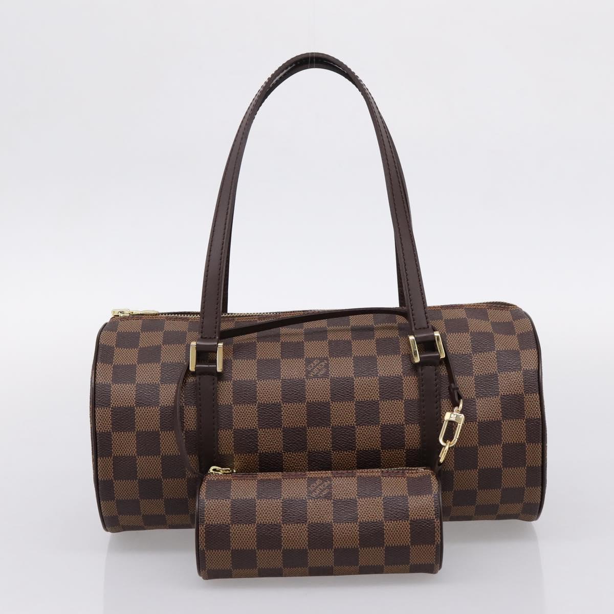 LOUIS VUITTON Damier Ebene Papillon 30 Hand Bag N51303 LV Auth BA14868V