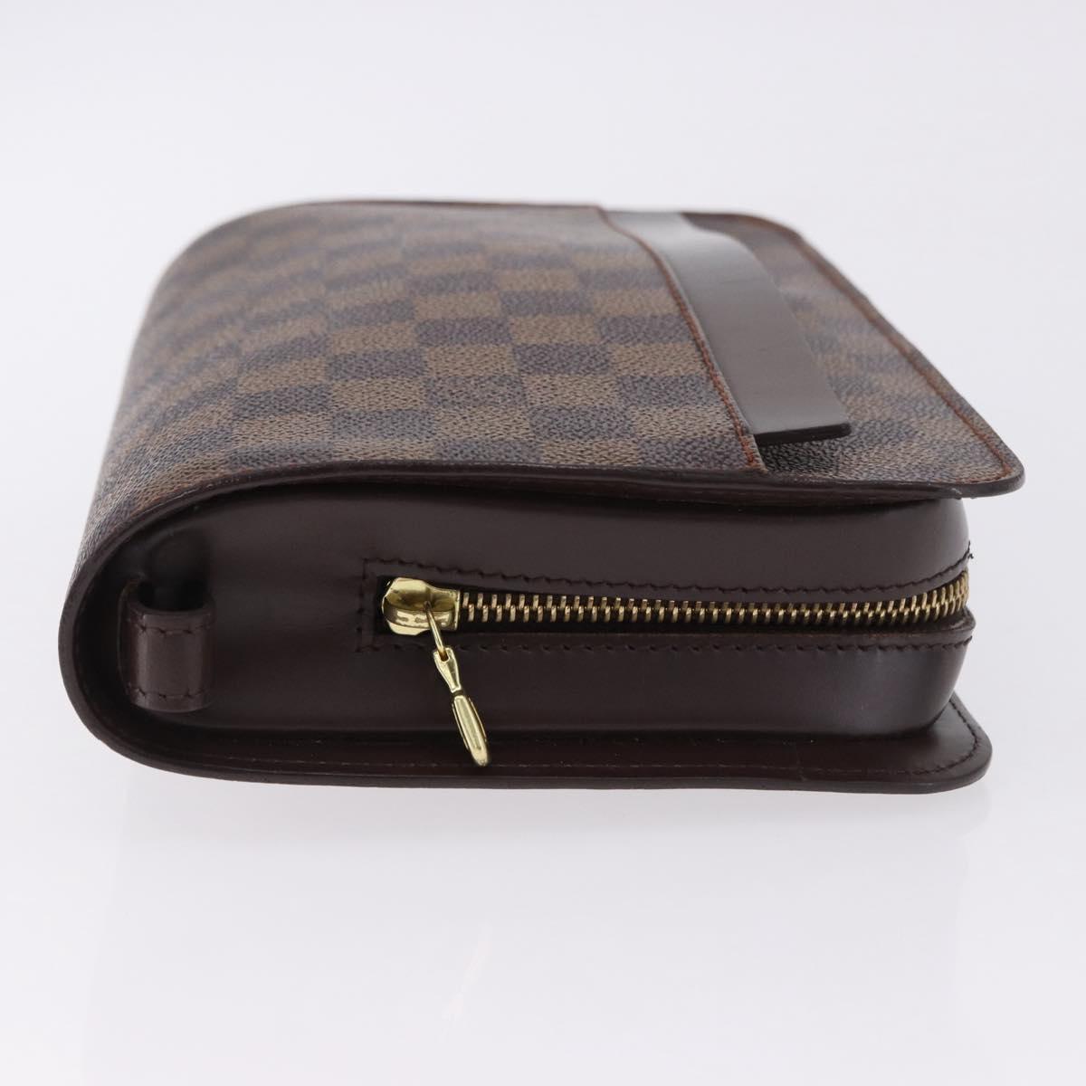 LOUIS VUITTON Damier Ebene Saint Louis Clutch Bag N51993 LV Auth BA14869