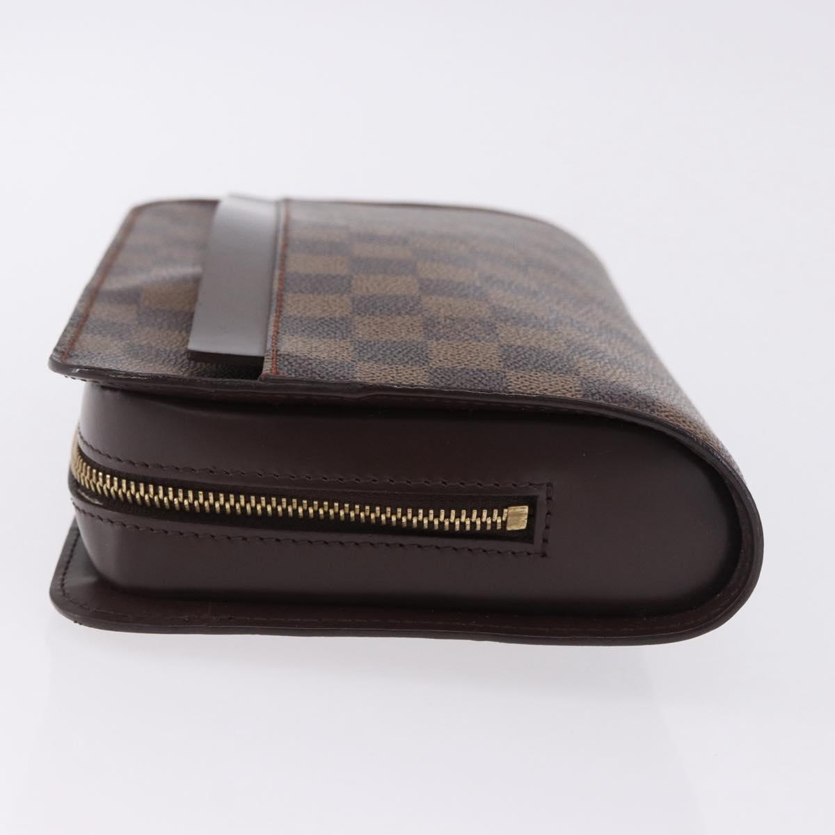 LOUIS VUITTON Damier Ebene Saint Louis Clutch Bag N51993 LV Auth BA14869