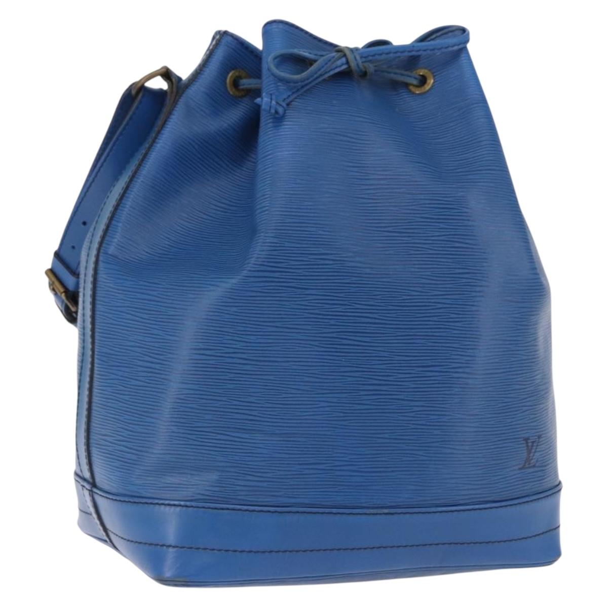 LOUIS VUITTON Epi Noe Shoulder Bag Blue M44005 LV Auth BA14874A
