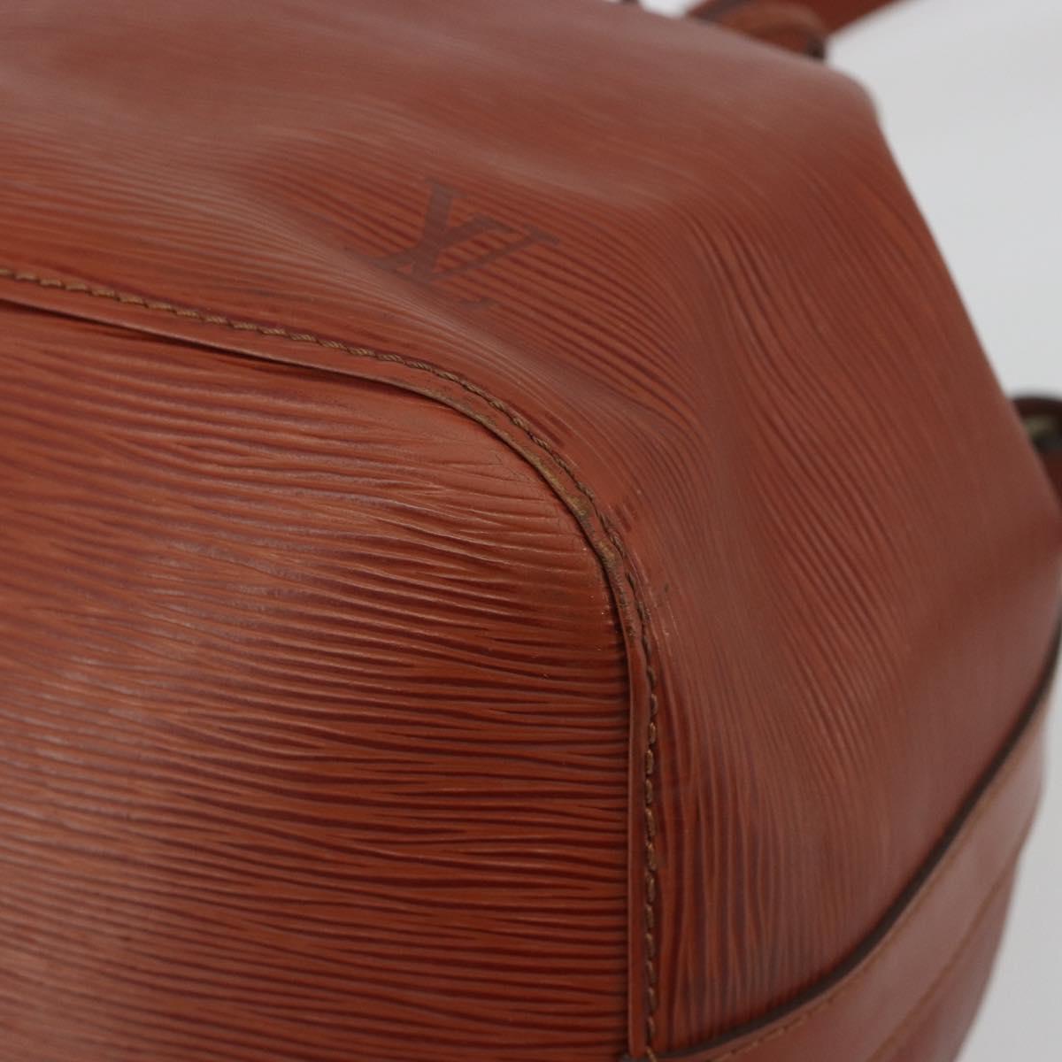 LOUIS VUITTON Epi Petit Noe Shoulder Bag Brown M44103 LV Auth BA14876