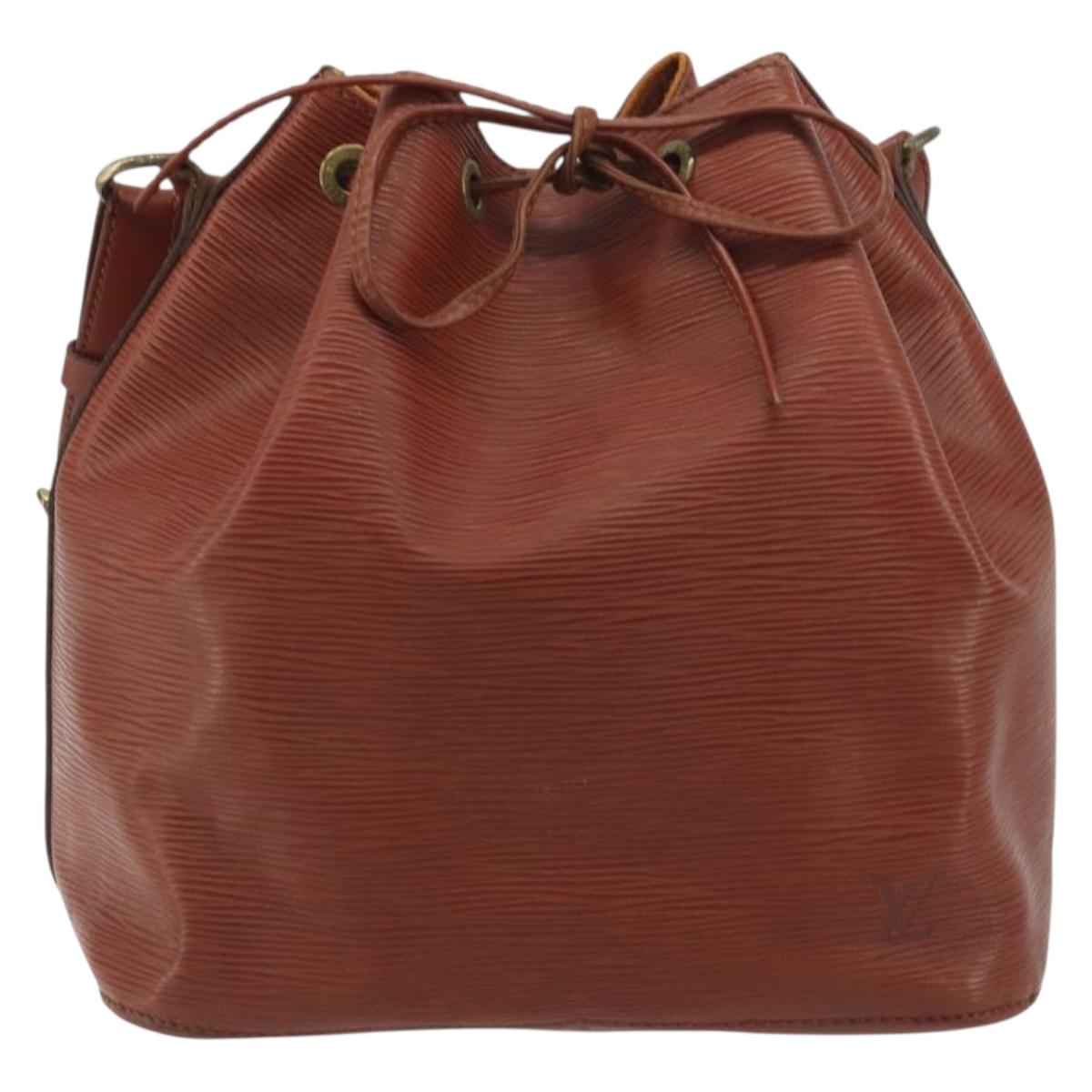 LOUIS VUITTON Epi Petit Noe Shoulder Bag Brown M44103 LV Auth BA14876