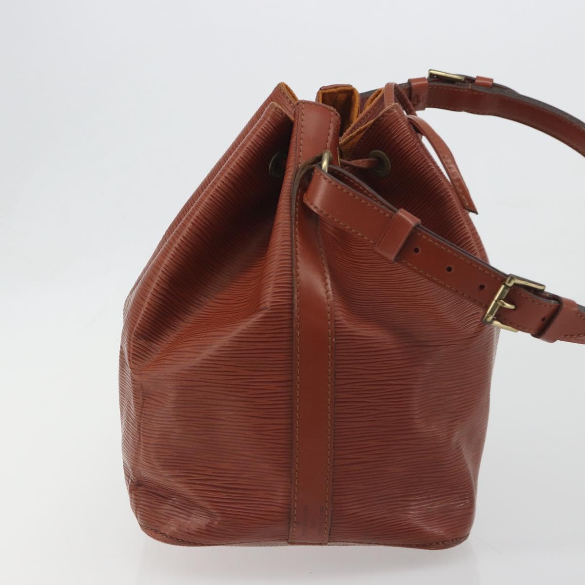 LOUIS VUITTON Epi Petit Noe Shoulder Bag Brown M44103 LV Auth BA14876