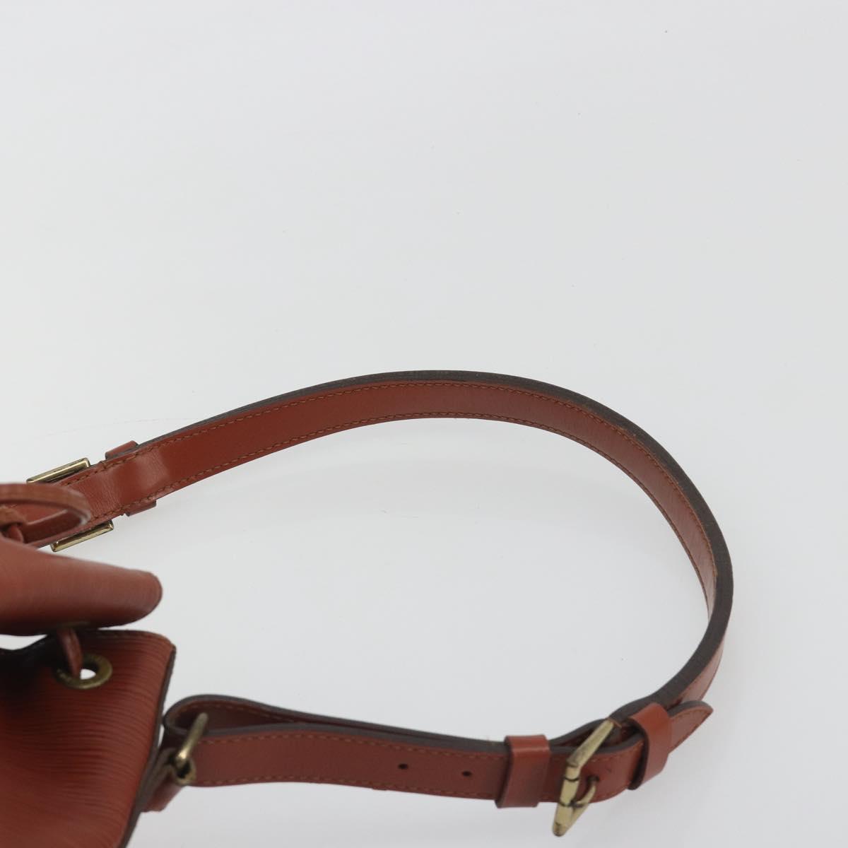 LOUIS VUITTON Epi Petit Noe Shoulder Bag Brown M44103 LV Auth BA14876