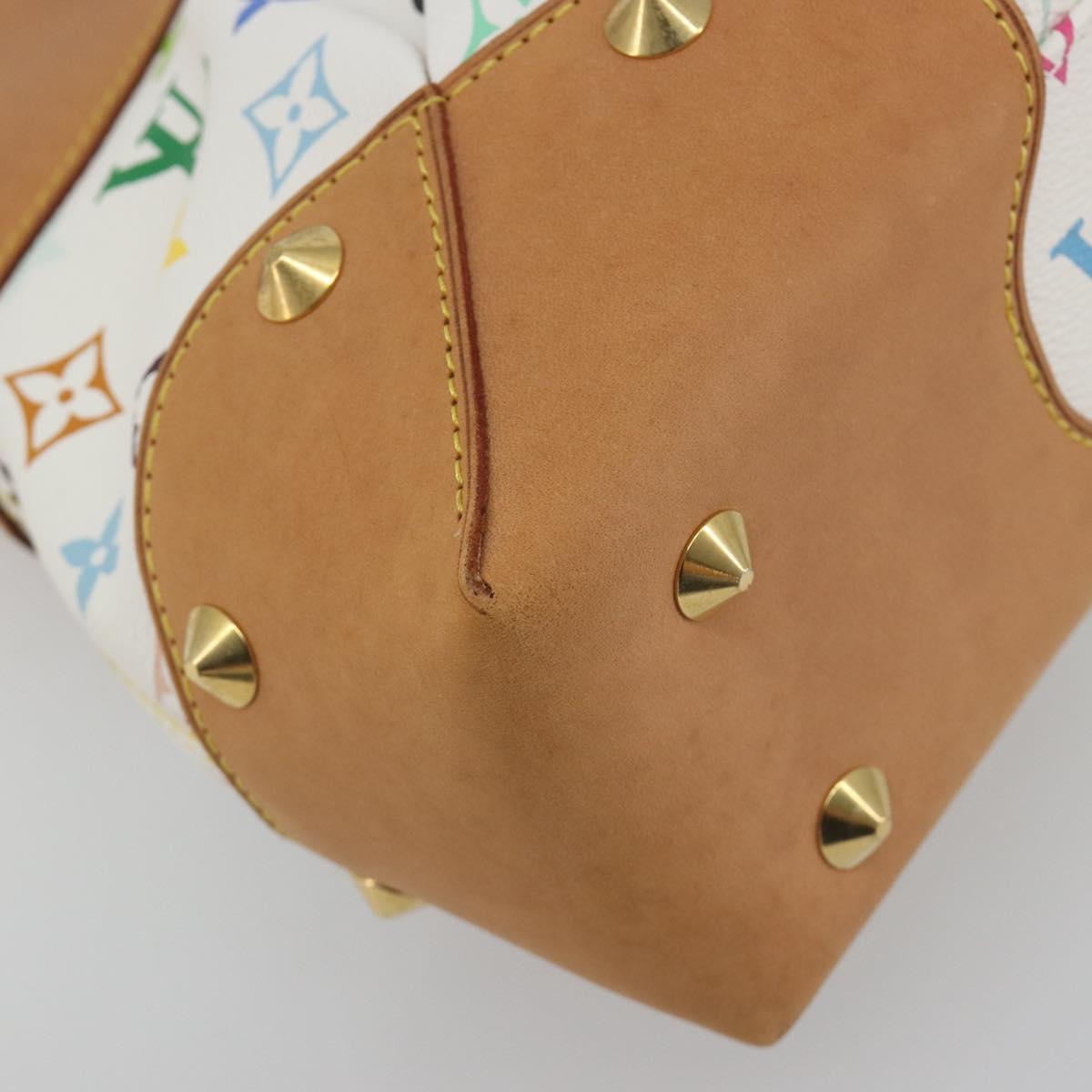 LOUIS VUITTON Monogram Multicolor Judy MM Hand Bag White M40255 LV Auth BA14883V