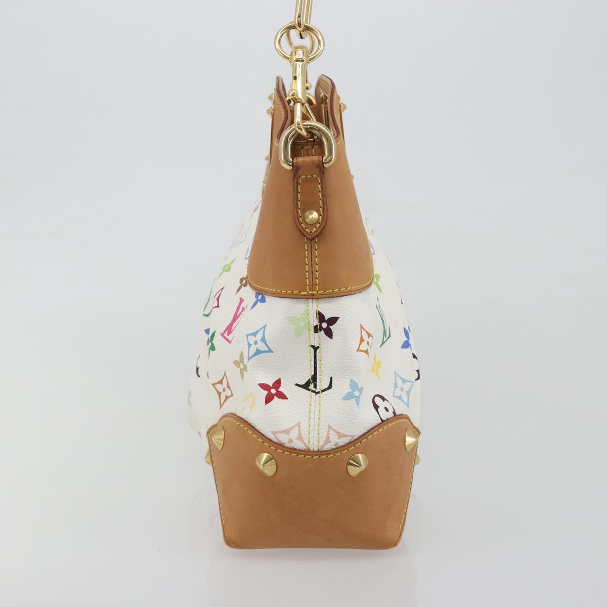 LOUIS VUITTON Monogram Multicolor Judy MM Hand Bag White M40255 LV Auth BA14883V