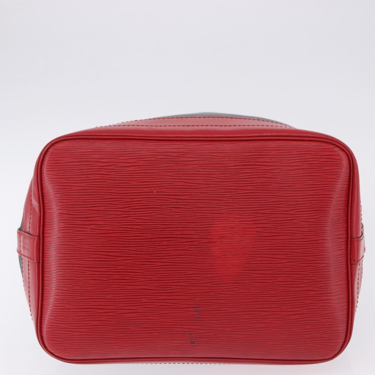LOUIS VUITTON Epi Noe Shoulder Bag Black Red M44017 LV Auth BA14890A