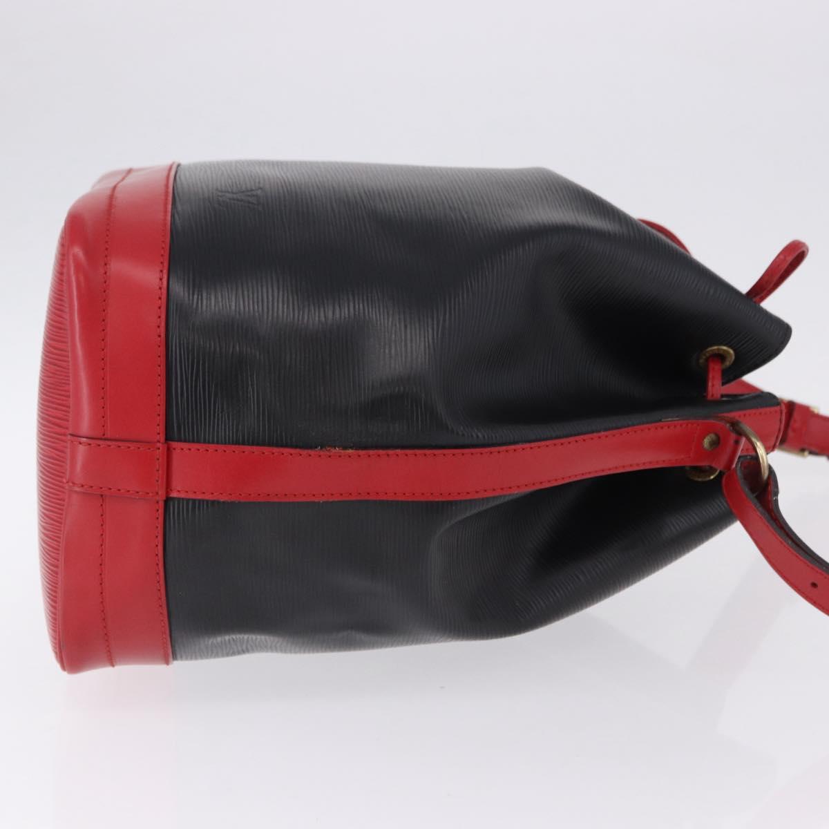 LOUIS VUITTON Epi Noe Shoulder Bag Black Red M44017 LV Auth BA14890A