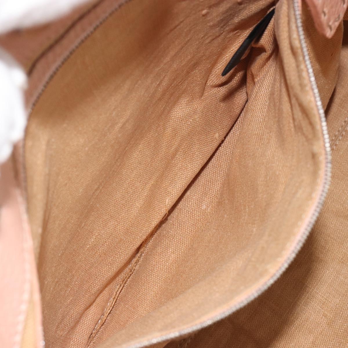 FENDI Zucca Canvas Tote Bag Beige Pink 8BH137 Auth BA14893