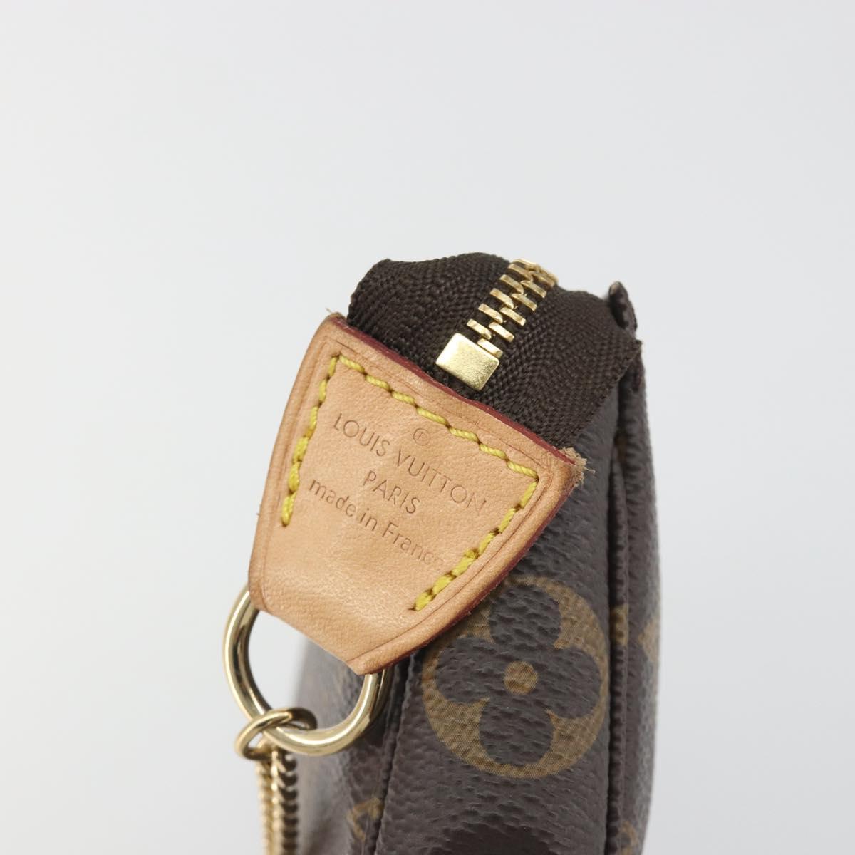 LOUIS VUITTON Monogram Mini Pochette Accessoires Pouch M58009 LV Auth BA14907V