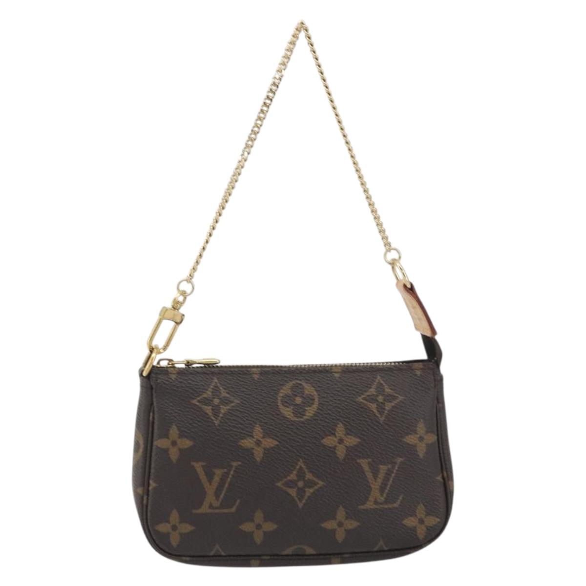 LOUIS VUITTON Monogram Mini Pochette Accessoires Pouch M58009 LV Auth BA14907V