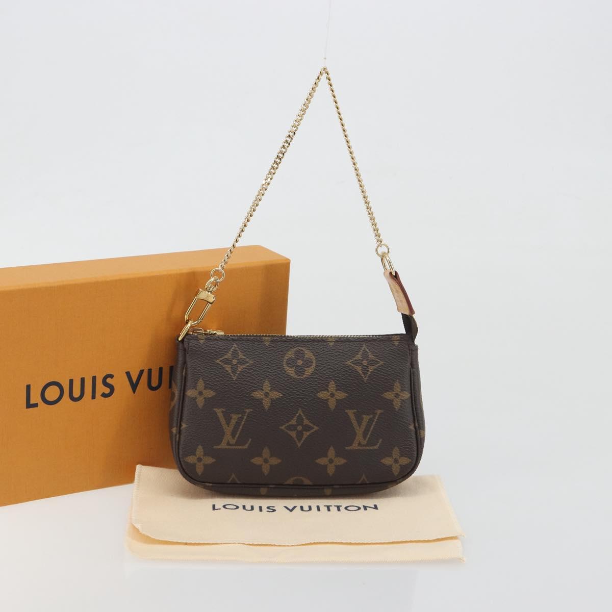 LOUIS VUITTON Monogram Mini Pochette Accessoires Pouch M58009 LV Auth BA14907V
