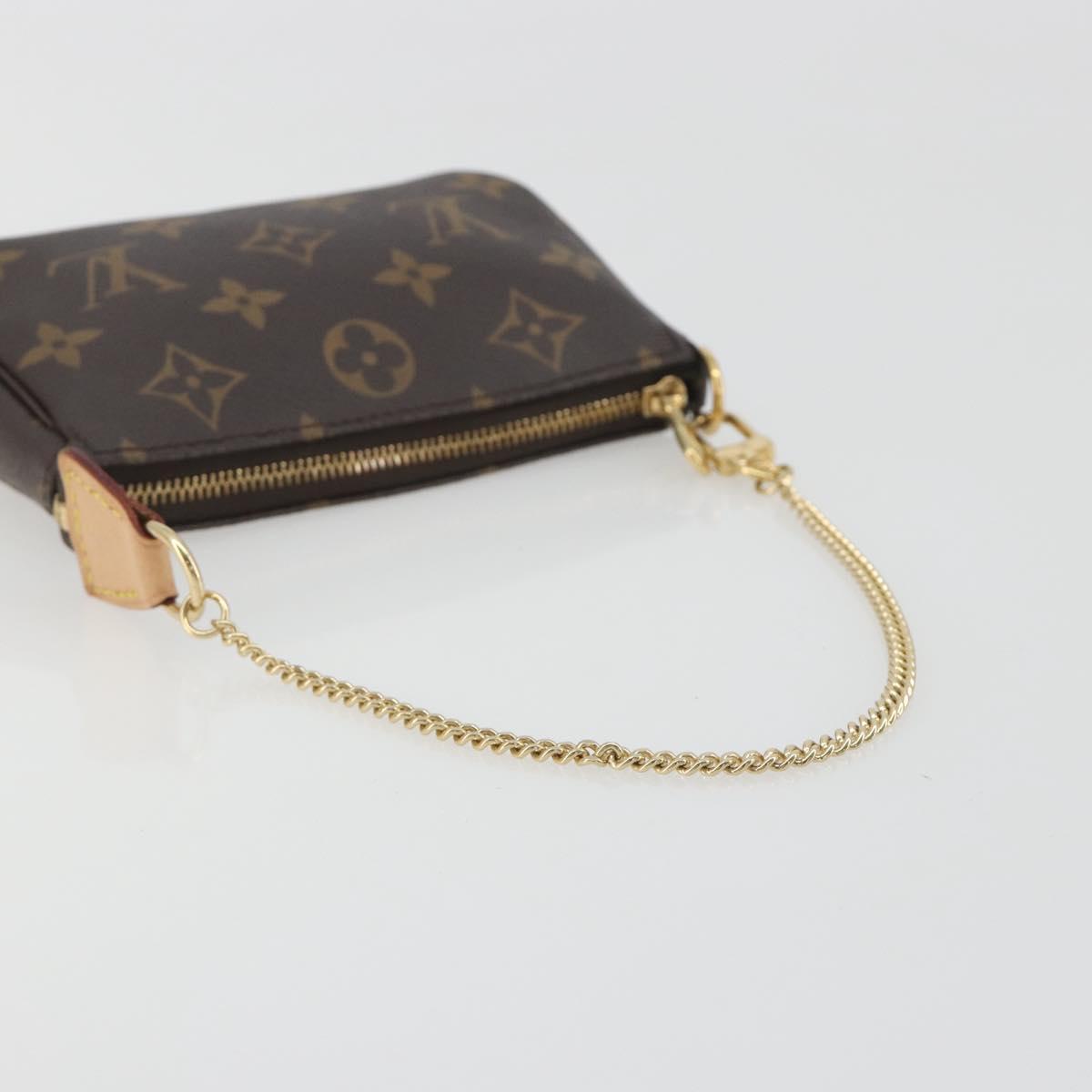 LOUIS VUITTON Monogram Mini Pochette Accessoires Pouch M58009 LV Auth BA14907V