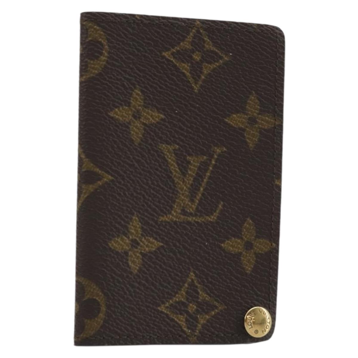 LOUIS VUITTON Monogram Porto Cartes Crdit Pression Card Case M60937 Auth BA14909