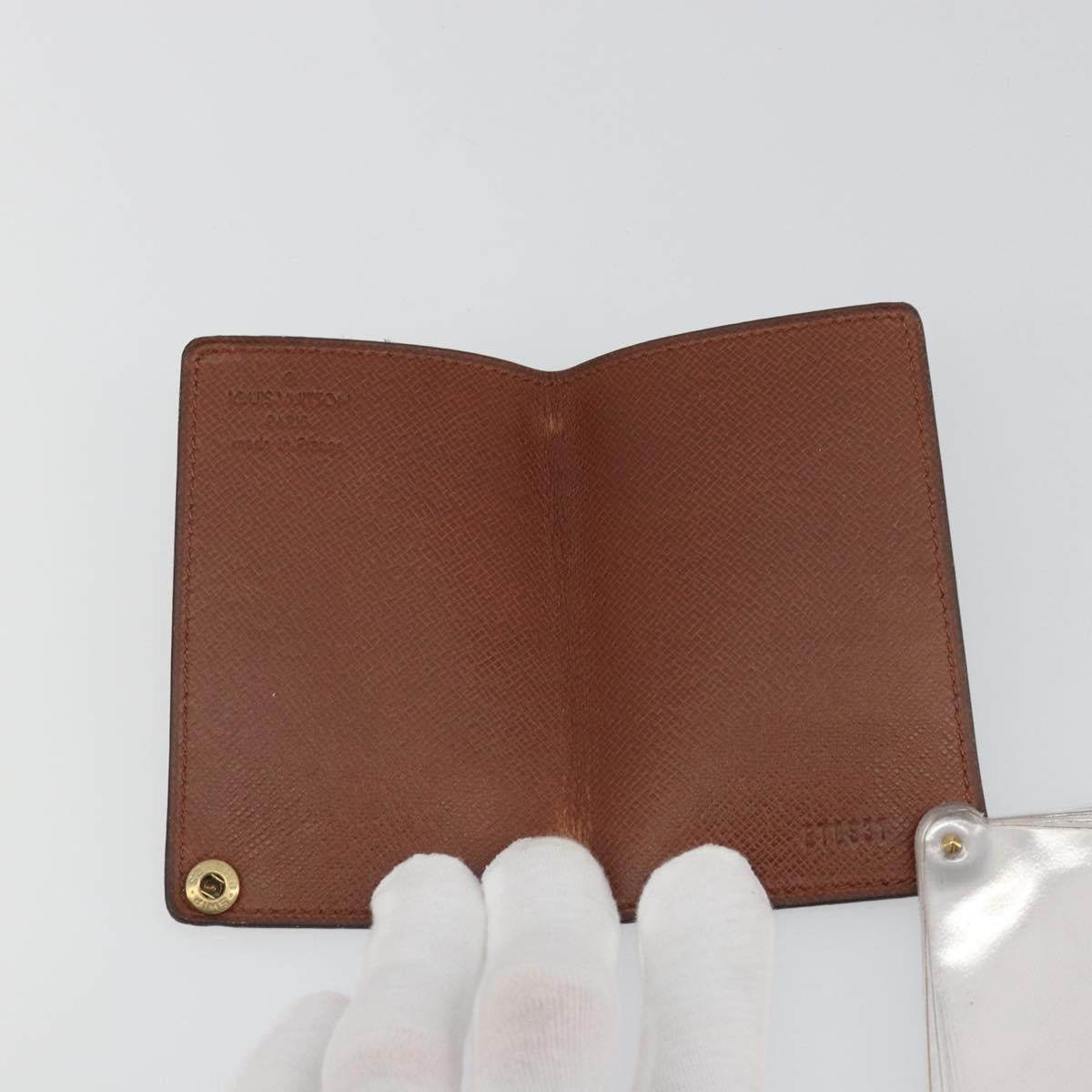 LOUIS VUITTON Monogram Porto Cartes Crdit Pression Card Case M60937 Auth BA14909