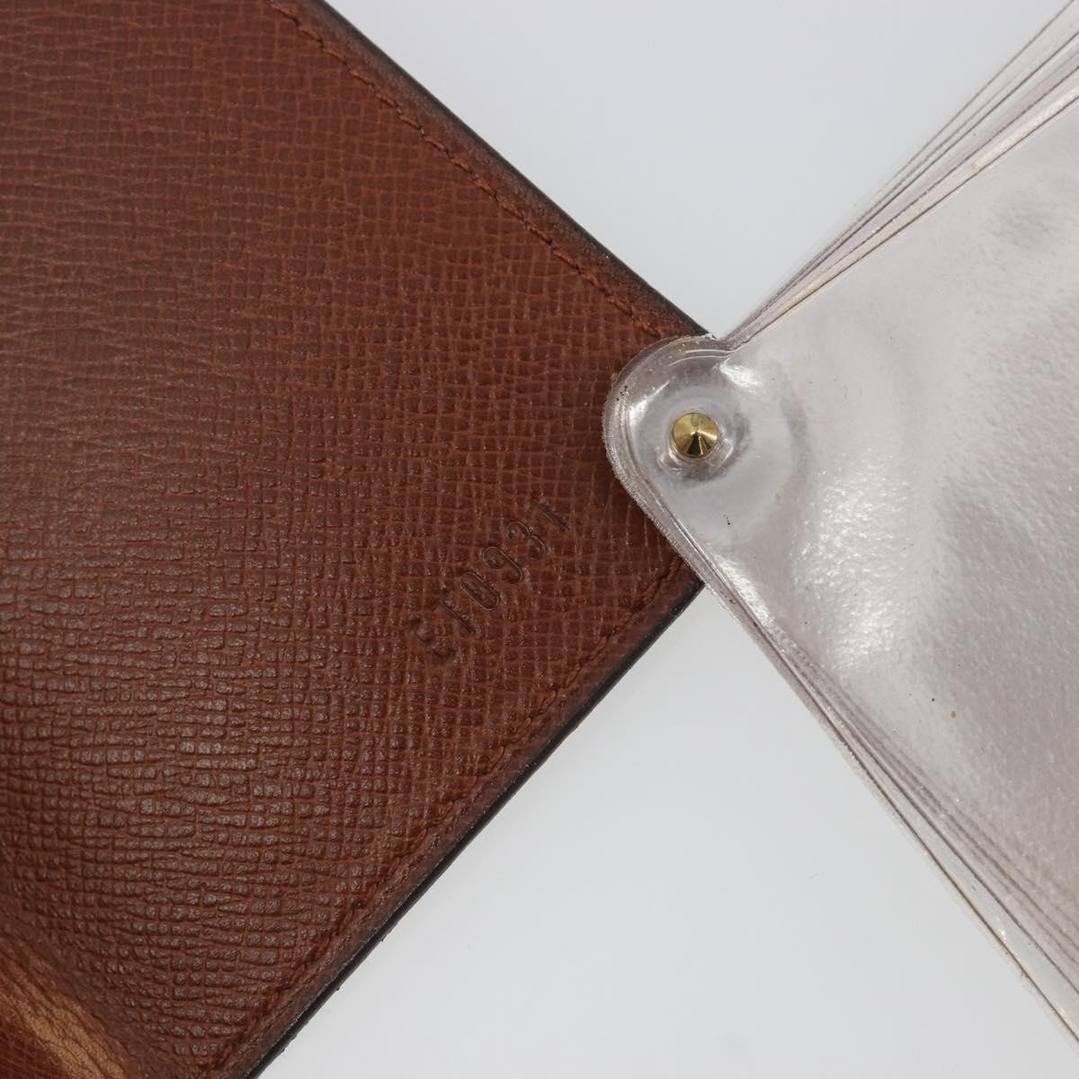 LOUIS VUITTON Monogram Porto Cartes Crdit Pression Card Case M60937 Auth BA14909
